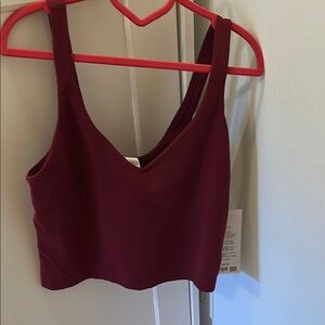 Lululemon burgundy align top